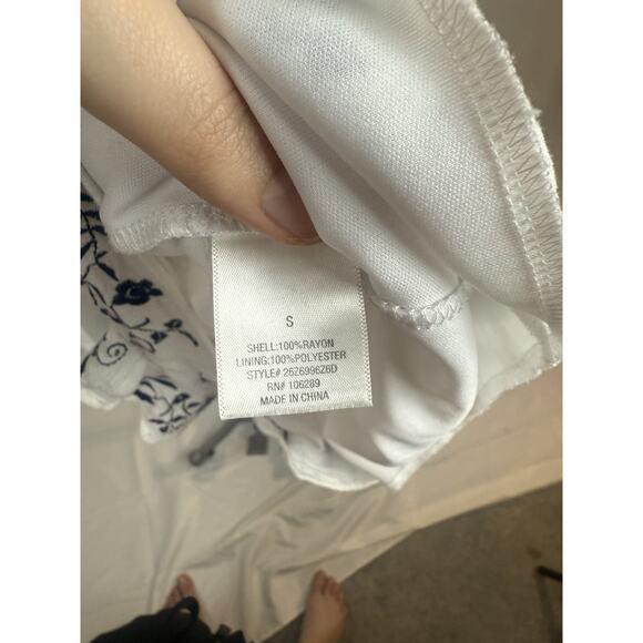 Blue‎ Rain Boho Embroidered Romper Beachy Peasant Summer Festival Size Small - Picture 5 of 5